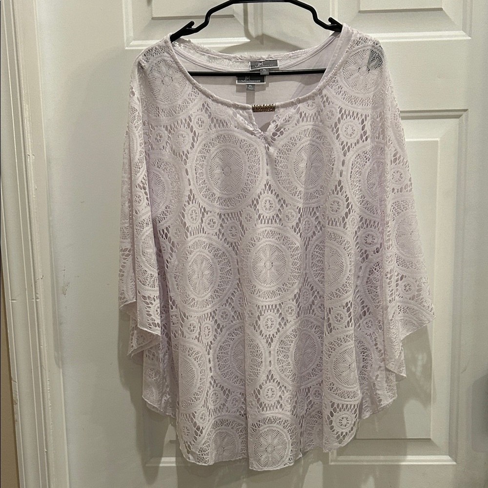 JM Collection White Blouse